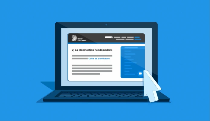 Illustration tirée de la vidéo de motion design pour la vidéo sur les de Consolidation de CTI pour le CSPQ.